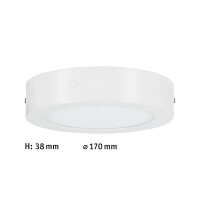 LED Panel Lunar rund 170mm 3000K Weiß matt 4