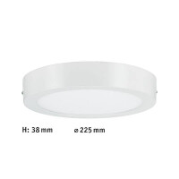 LED Panel Lunar rund 225mm 3000K Weiß matt 5