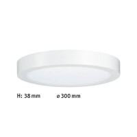LED Panel Lunar rund 300mm 3000K Weiß matt 5