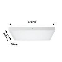 LED Panel Lunar eckig 600x600mm 3000K Weiß matt 5