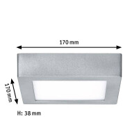 LED Panel Lunar eckig 170x170mm 3000K Chrom matt 6