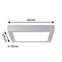 LED Panel Lunar eckig 300x300mm 3000K Chrom matt 6