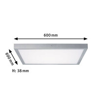 LED Panel Lunar eckig 600x600mm 3000K Chrom matt 5