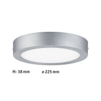 LED Panel Lunar rund 225mm 3000K Chrom matt 5