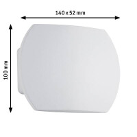 LED Wandleuchte Bocca 2700K 305lm / 305lm 230V 2x2,7W Wei&sz