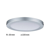 LED Panel Atria rund 220mm 2700K Chrom matt dimmbar 5