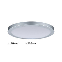 LED Panel Atria rund 300mm 2700K Chrom matt dimmbar 5