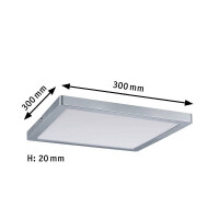 LED Panel Atria eckig 300x300mm 2700K Chrom matt dimmbar 6