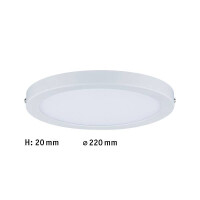 LED Panel Atria rund 220mm 2700K Weiß matt dimmbar 7