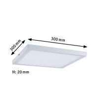 LED Panel Atria eckig 300x300mm 2700K Weiß matt dimmba