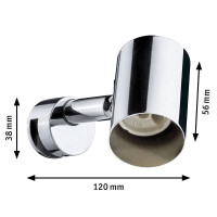 Spiegelleuchte Mintaka GU10 230V max. 20W dimmbar Chrom 4