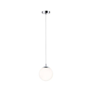 Pendelleuchte Globe IP44 E27 max. 20W Satin Chrom dimmbar