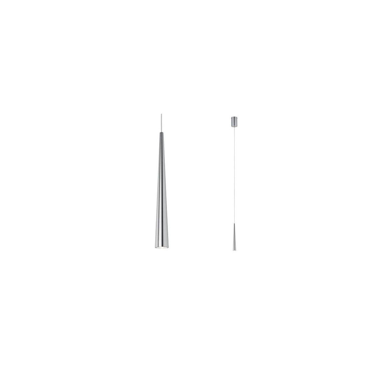 LED Pendelleuchte Gutta 2700K 520lm 7W Alu gebürstet
