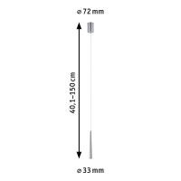 LED Pendelleuchte Gutta 2700K 520lm 7W Alu gebürstet 6