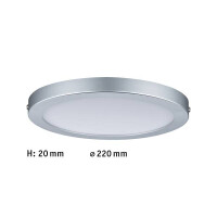 LED Panel Atria rund 220mm 4000K Chrom matt 5