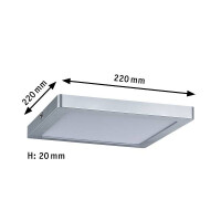 LED Panel Atria eckig 220x220mm 4000K Chrom matt 5