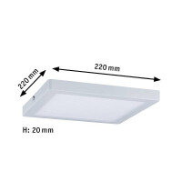 LED Panel Atria eckig 220x220mm 4000K Weiß matt 5