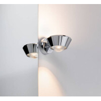LED Wandleuchte Sabik IP44 2700K 800lm / 390lm 230V 9 / 1x4W