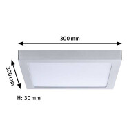 LED Panel Abia eckig 300x300mm 2700K Chrom matt 6