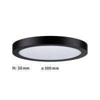 LED Panel Abia rund 300mm 2700K Schwarz matt 5