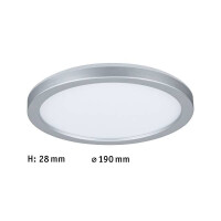 LED Panel Atria Shine Backlight rund 190mm 3000K Chrom matt 