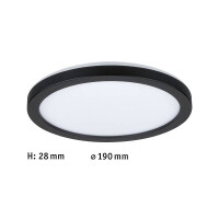 LED Panel Atria Shine Backlight rund 190mm 3000K Schwarz 7
