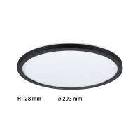 LED Panel Atria Shine Backlight rund 293mm 3000K Schwarz 7