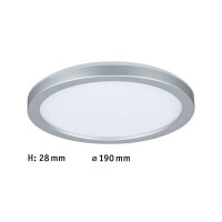 LED Panel Atria Shine Backlight rund 190mm 4000K Chrom matt 