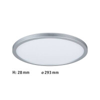 LED Panel Atria Shine Backlight rund 293mm 4000K Chrom matt 