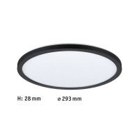 LED Panel Atria Shine Backlight rund 293mm 4000K Schwarz 7