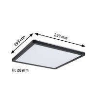 LED Panel Atria Shine Backlight eckig 293x293mm 4000K Schwar