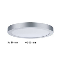 LED Panel Abia rund 300mm 4000K Chrom matt 8