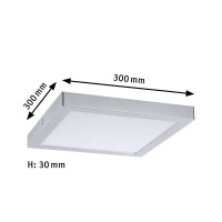 LED Panel Abia eckig 300x300mm 4000K Chrom matt 6