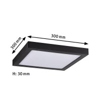 LED Panel Abia eckig 300x300mm 4000K Schwarz 7