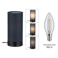 Tischleuchte Pia E14 max. 25W Schwarz matt 2