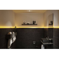 LumiTiles LED Strip Aufbauprofil Top 1m Alu eloxiert Satin 6