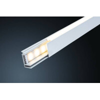 LumiTiles LED Strip Aufbauprofil Top 1m Alu eloxiert Satin 7