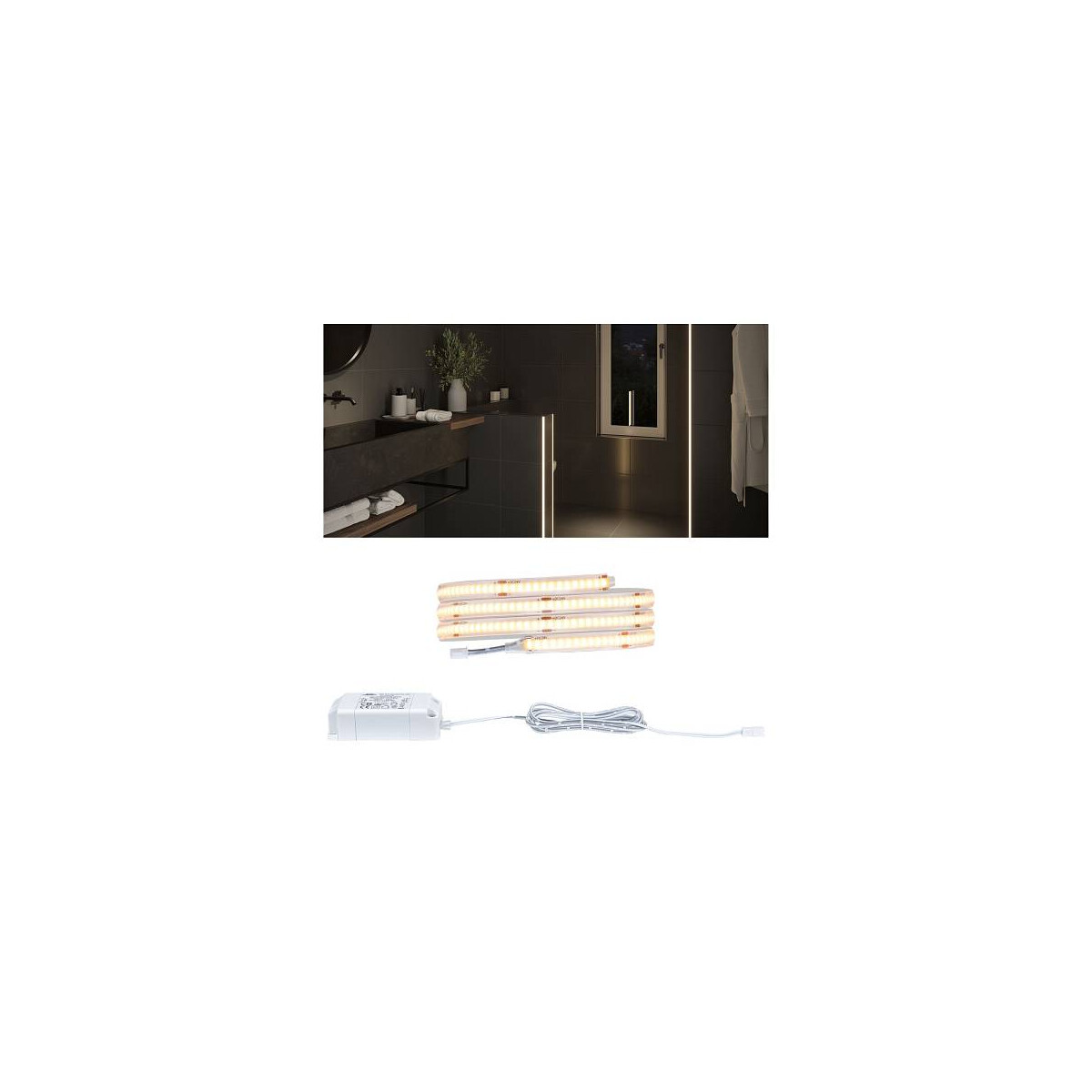 LumiTiles LED Stripe Full-Line COB Slim 1m IP44 3W 230lm 280LEDs/m 2700K 7VA