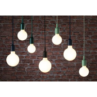 Neordic Pendelleuchte Ketil E27 max. 60W Grün Schwarz d