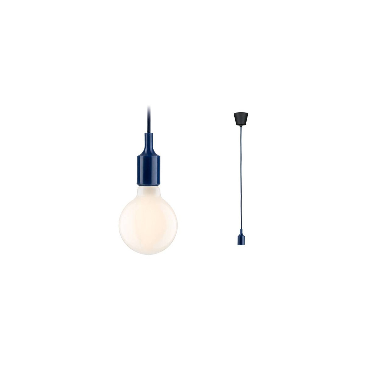 Neordic Pendelleuchte Ketil E27 max. 60W Nachtblau Schwarz dimmbar Silikon Kunststoff