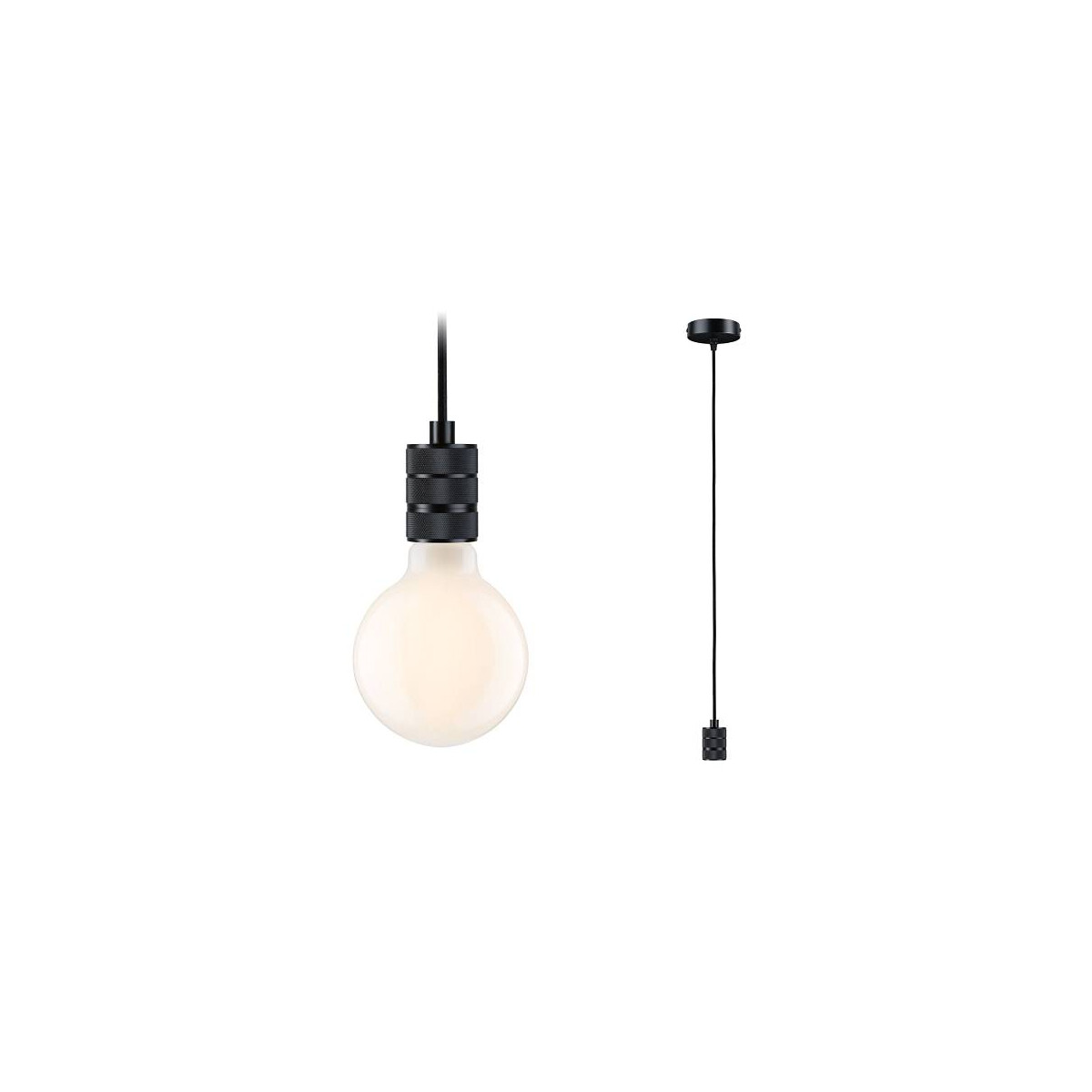 Neordic Pendelleuchte Tilla E27 max. 60W Schwarz dimmbar Metall
