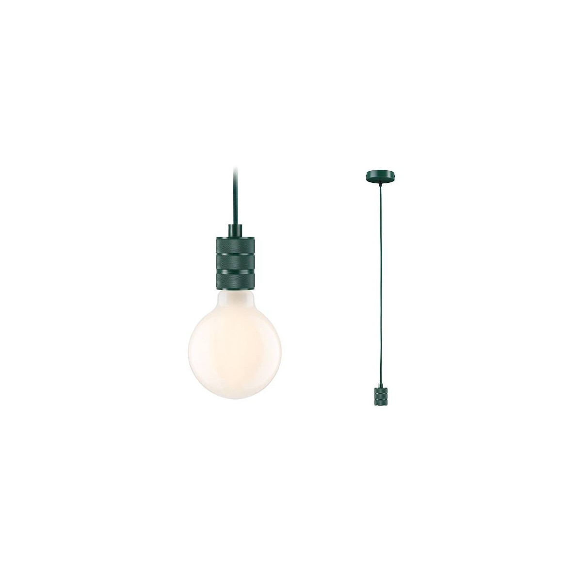 Neordic Pendelleuchte Tilla E27 max. 60W Grün dimmbar Metall