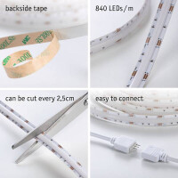 SimpLED LED Strip Full-Line COB Komplettset 1,5m 12W 495lm 8