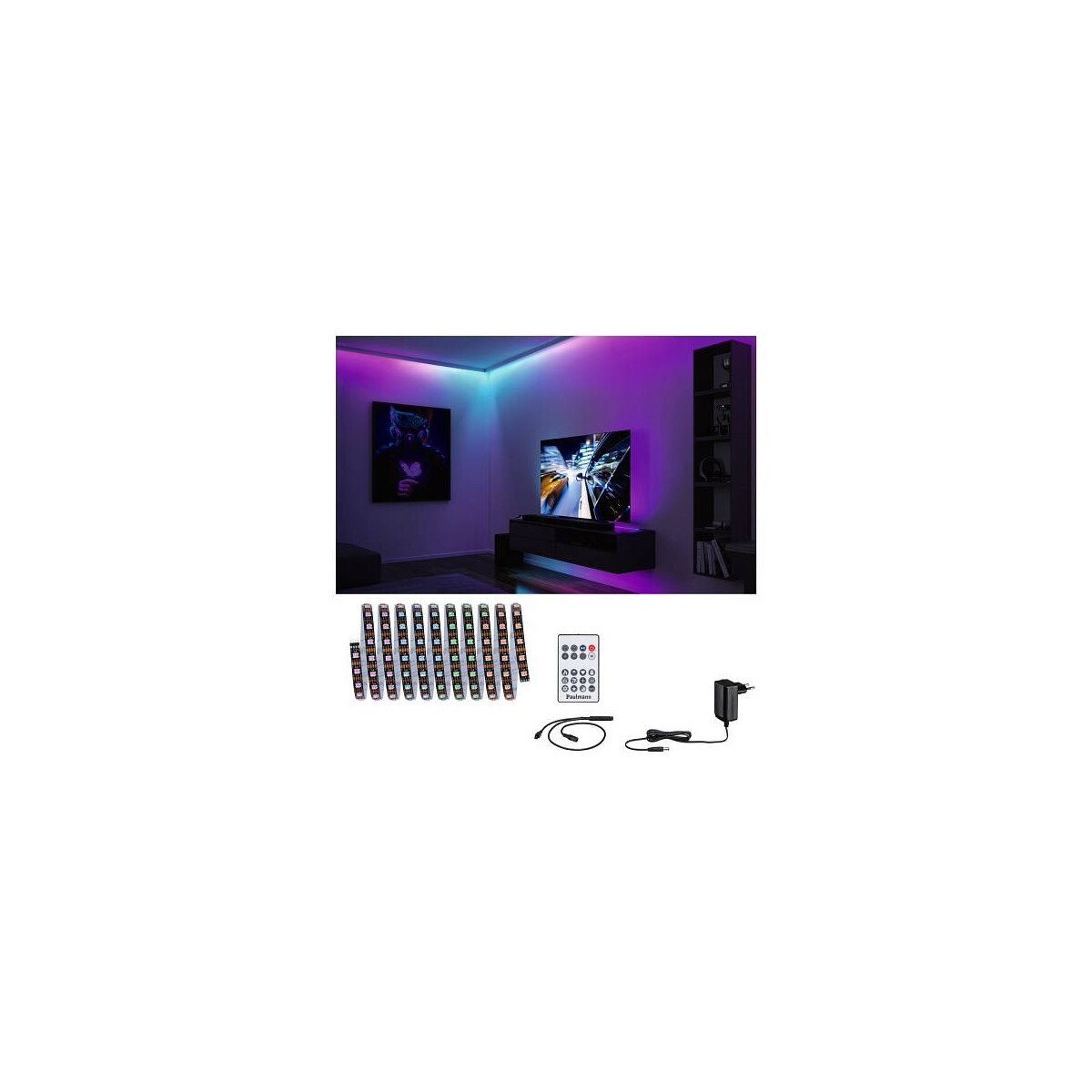 EntertainLED LED Stripe Dynamic RGB Komplettset 3m 5W 60LEDs/m RGB+ 10VA