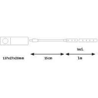 LED Strip batteriebetrieben 1m 2W 156lm/m 3000K 7