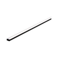 LED Strip Profil Base Weißer Diffusor 2m Schwarz 3