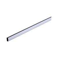 LED Strip Profil Base Weißer Diffusor 1m Schwarz 4