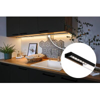 LED Strip Profil Base Weißer Diffusor 1m Schwarz 7