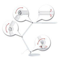 LED Schreibtischleuchte 3-Step-Dim FlexBar White Switch 700l