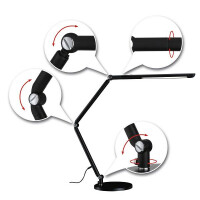LED Schreibtischleuchte 3-Step-Dim FlexBar White Switch 700l